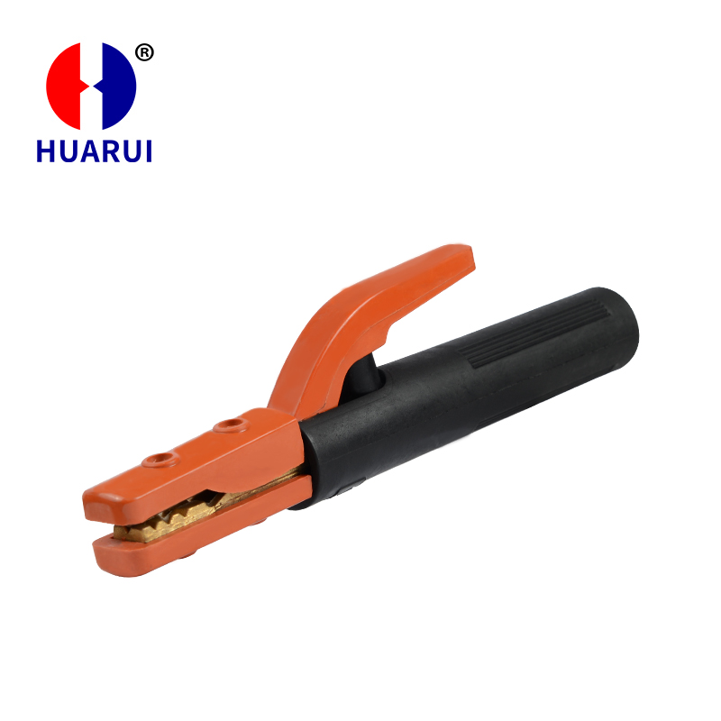 華瑞美式電焊鉗500A/600A美式尖頭焊鉗防燙手純銅焊接專用焊把鉗